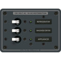 Blue Sea 8058 AC 3 Position Toggle Circuit Breaker Panel  White Switches 8058